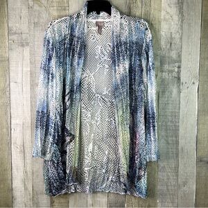 Chico’s Size 3 Lace FloralTie Dye Cover-Up Over-Piece